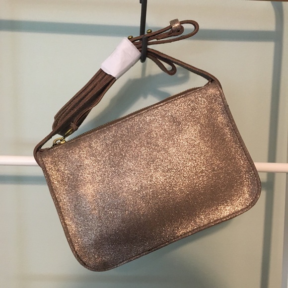 Madewell Simple Suede Crossbody Pouch Bag Sand - Picture 2 of 4